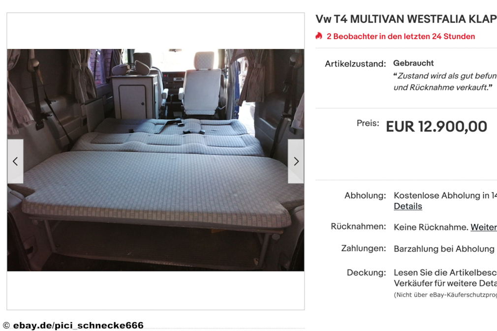 eBay VW T4 MULTIVAN WESTFALIA