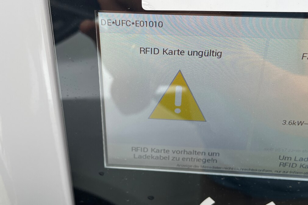Fehler an der Ladesäule