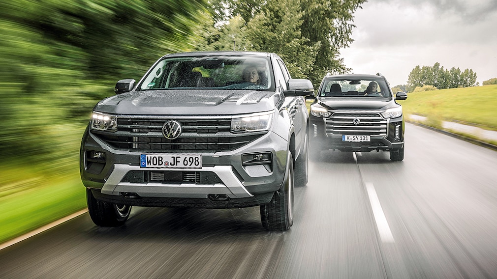 VW Amarok 2.0 TDI 4Motion SsangYong Musso Grand 2.2 e-XDi