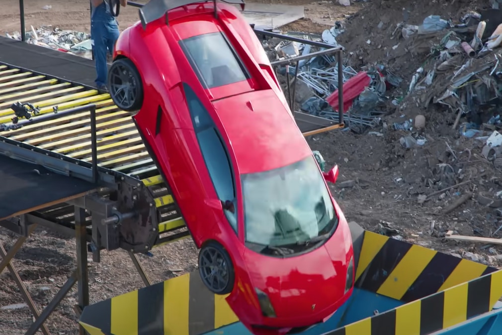 Lamborghini Gallardo von Youtuber geschreddert