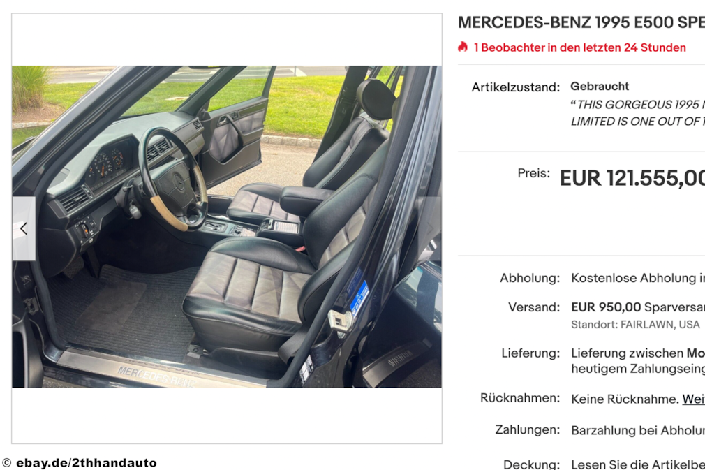 eBay Mercedes-Benz 200E Special