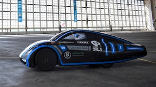 11. September 2023:Studierende der Technischen Universität München (TUM) haben das reichweitenstärkste Elektroauto der Welt entwickelt. Das Team fuhr über 2573 Kilometer mit einer Akkuladung. !!!16:9!!!