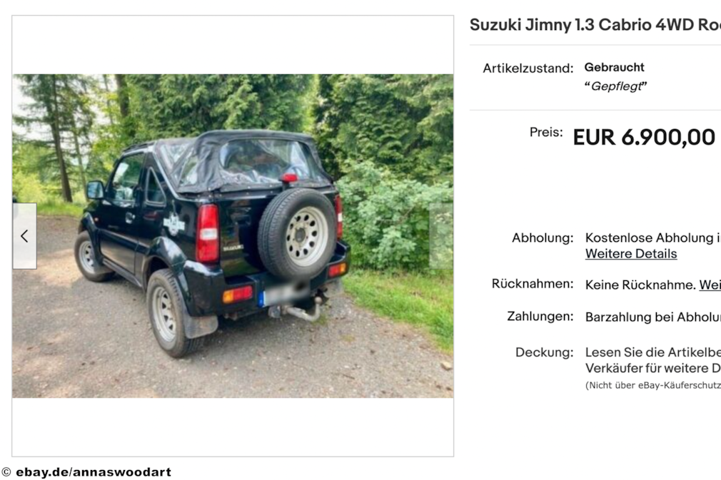 eBay Suzuki Jimny 1.3 Cabrio