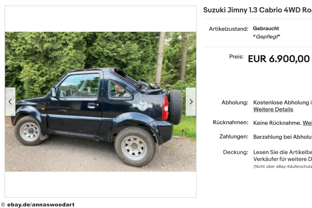 eBay Suzuki Jimny 1.3 Cabrio