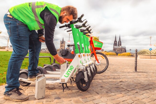 E-Bikes und E-Scooter von Lime