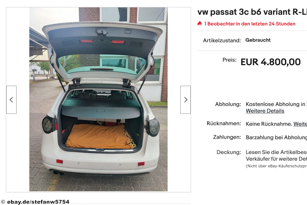 eBay VW Passat 3c