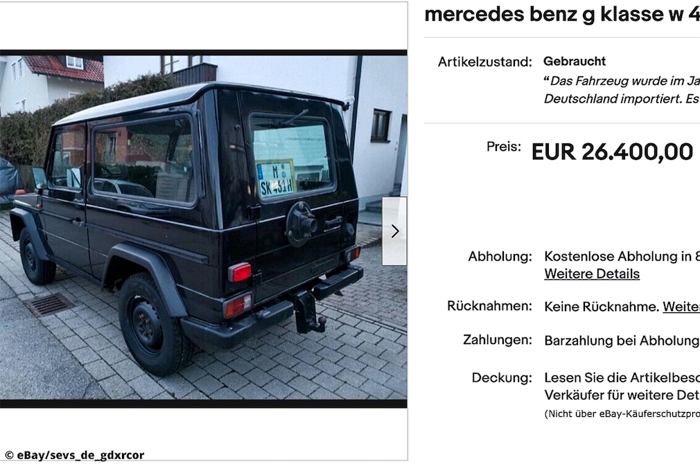 eBay Mercedes G-Klasse w 460