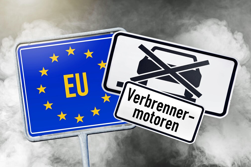 Symbolfoto für das Verkaufsverbot von Autos mit Verbrennungsmotor ab 2035 in der EU