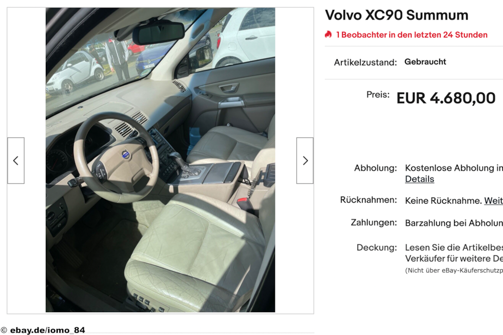 eBay Volvo XC90 Summum