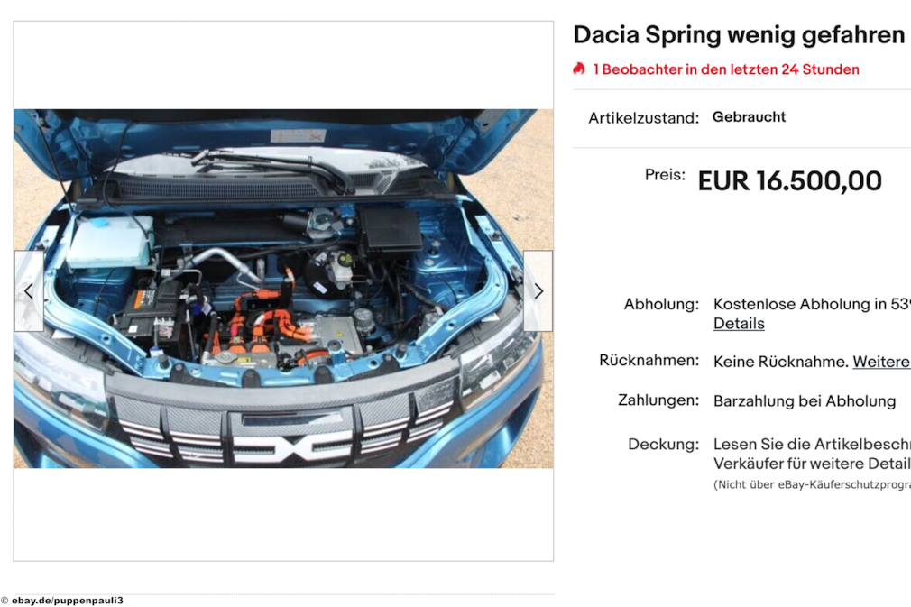 eBay Dacia Spring