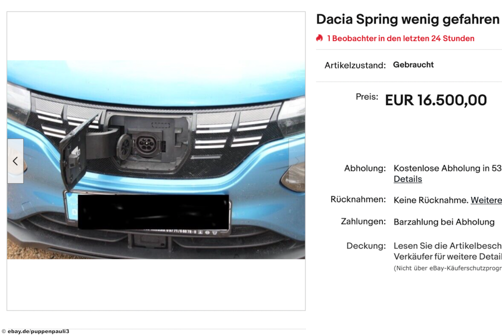 eBay Dacia Spring