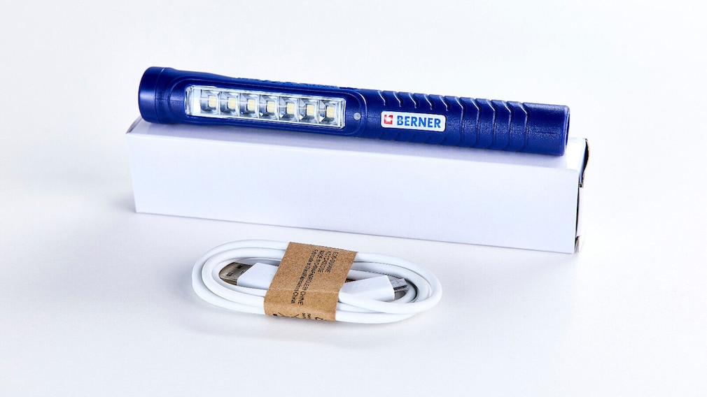 Angebot: LED-Werkstatt-Handlampe von Berner - AUTO BILD