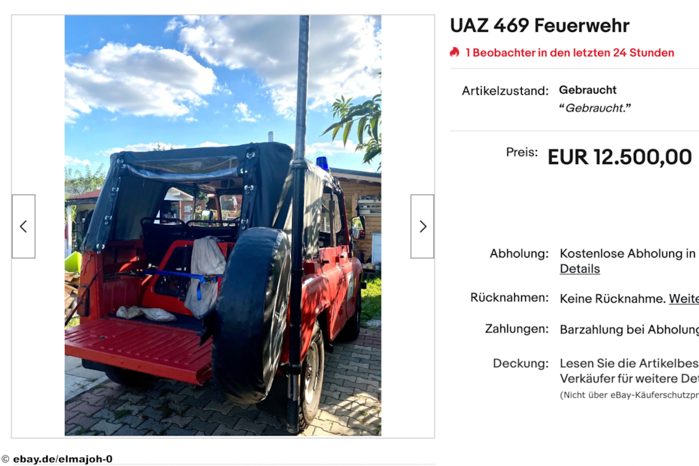 eBay UAZ 469 Feuerwehr