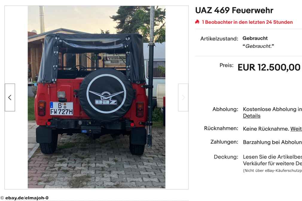 eBay UAZ 469 Feuerwehr
