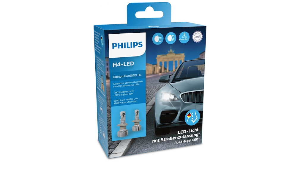 H4-LED-Autolampe von Philips