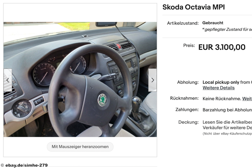eBay Skoda Octavia MPI