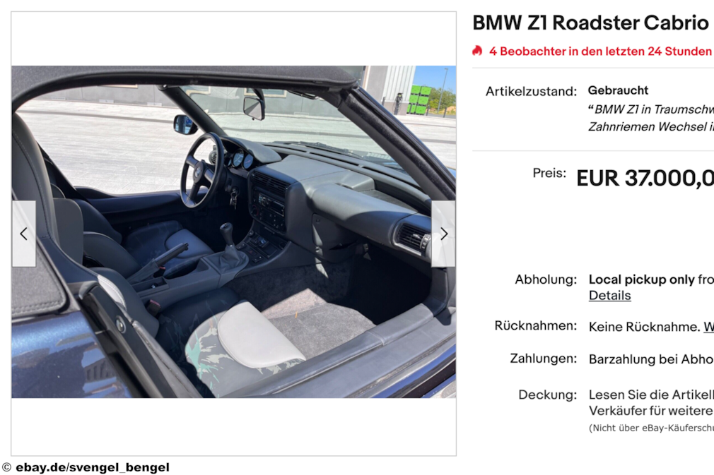 BMW Z1 Roadster bei eBay - AUTO BILD KLASSIK