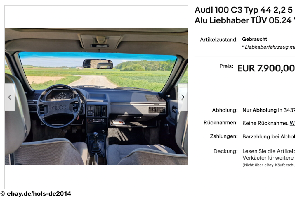 eBay Audi 100 C3 Typ 44