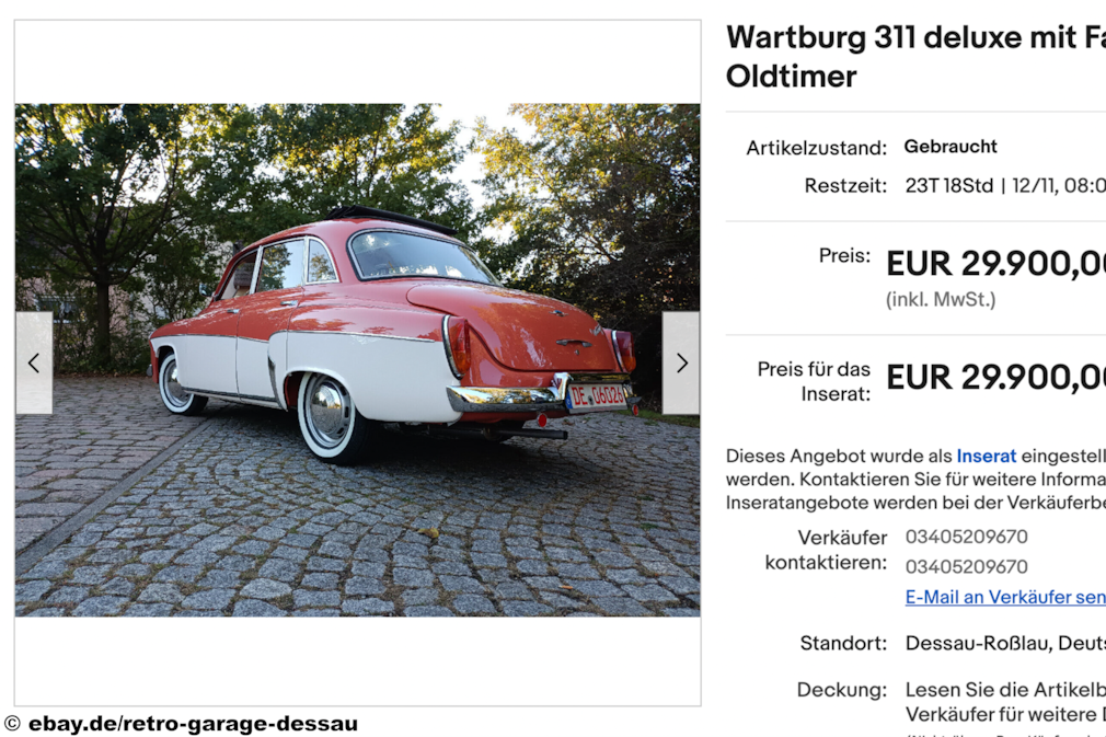 eBay Wartburg 311