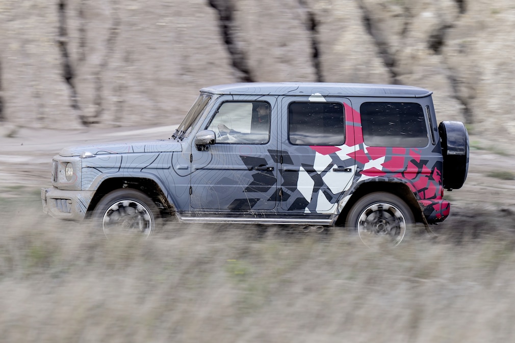 2024er Mercedes GKlasse Facelift exklusive Mitfahrt AUTO BILD