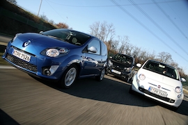 Fiat 500 1.4 16V Sport - Renault Twingo GT - Smart fortwo Brabus