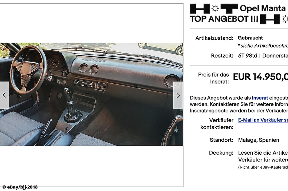 eBay Opel Manta B GSI