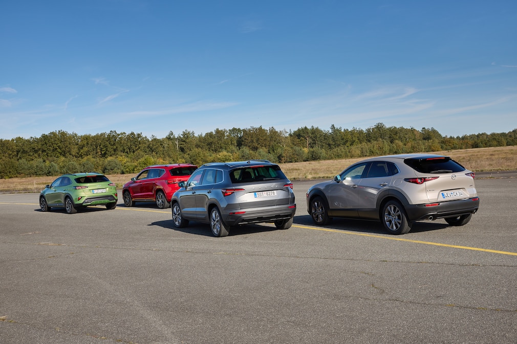 Kia XCeed Mazda CX-30 Seat Ateca Skoda Karoq
