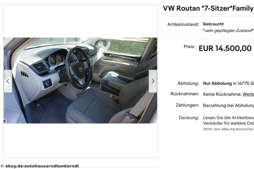 eBay VW Routan