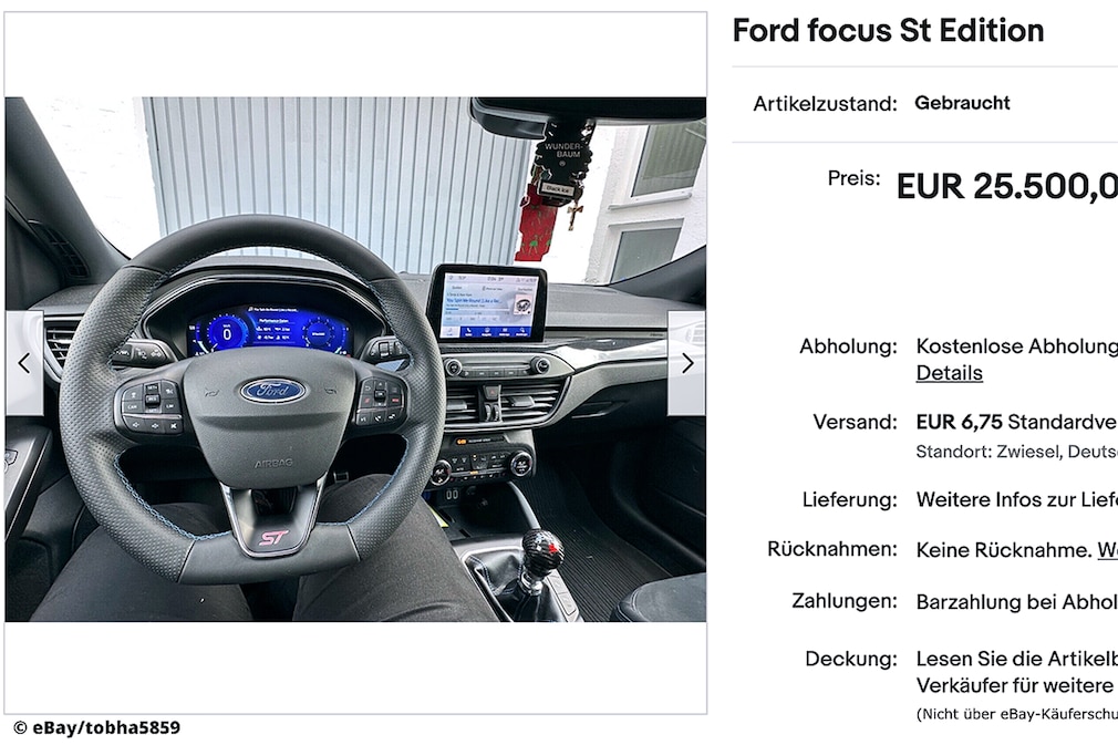 eBay Ford Focus St Edition