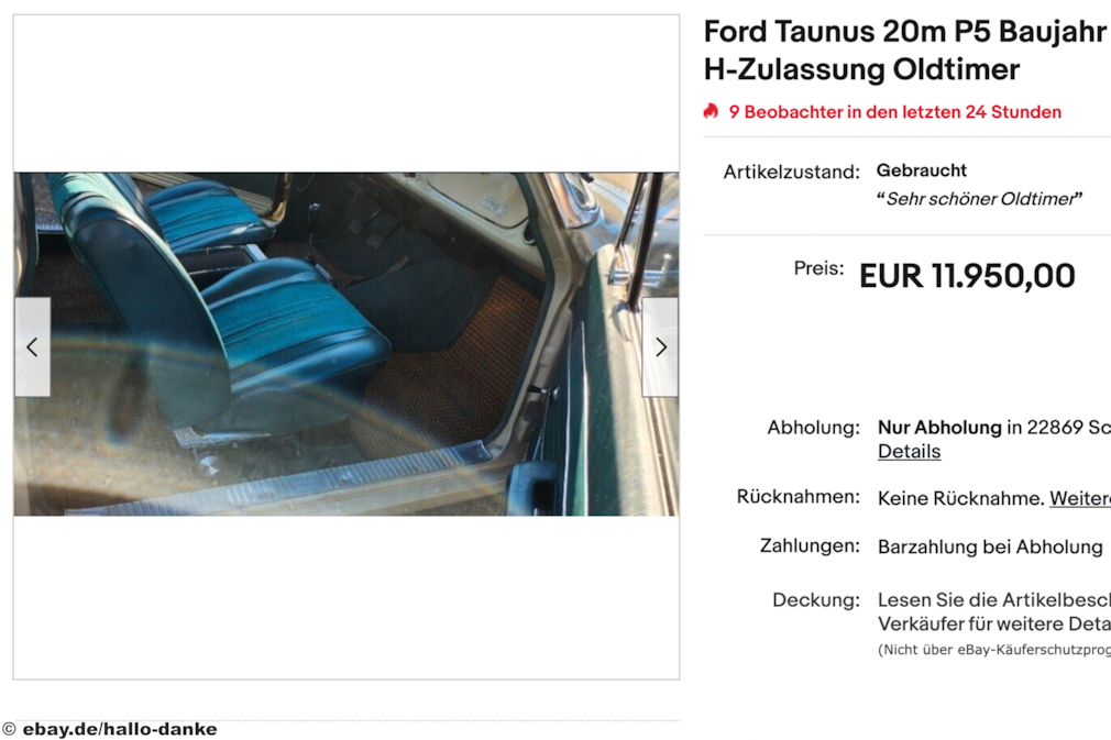 eBay Ford Taunus