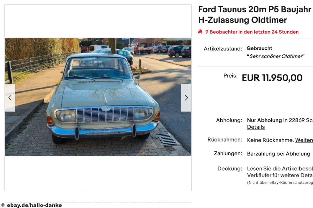 eBay Ford Taunus