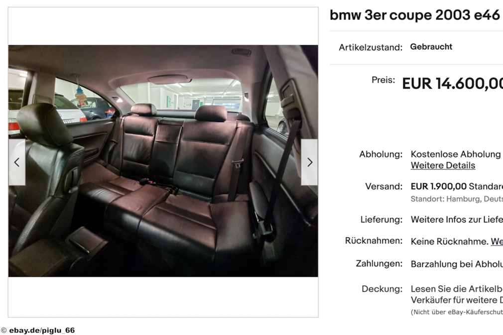 eBay BMW 3er Coupe