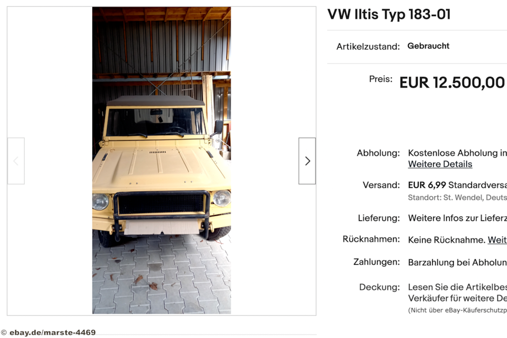 eBay VW Iltis Typ 183-01