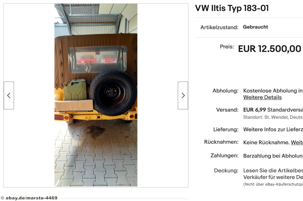 eBay VW Iltis Typ 183-01