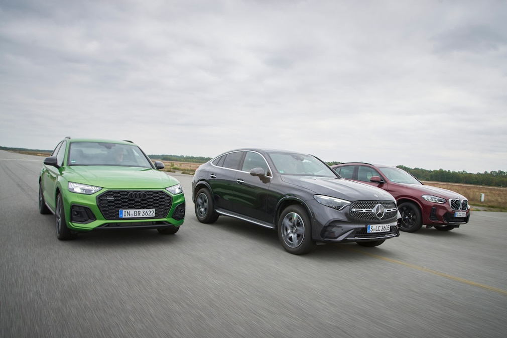 Audi Q5 Sportback 45 TFSI quattro BMW X4 xDrive30i Mercedes GLC 300 4Matic Coupé