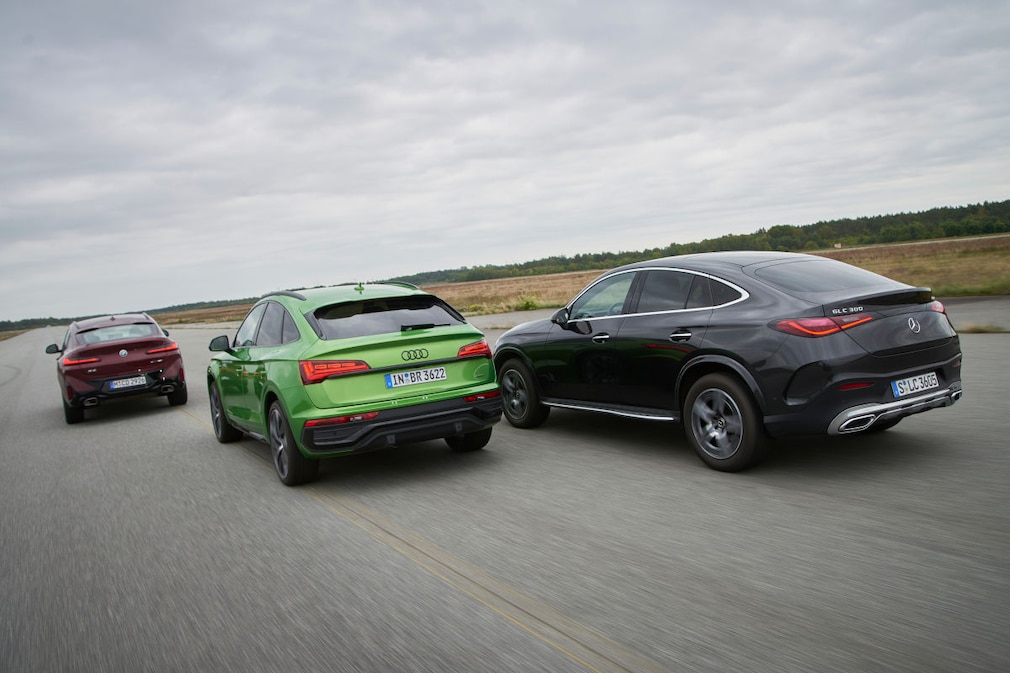Audi Q5 Sportback 45 TFSI quattro BMW X4 xDrive30i Mercedes GLC 300 4Matic Coupé