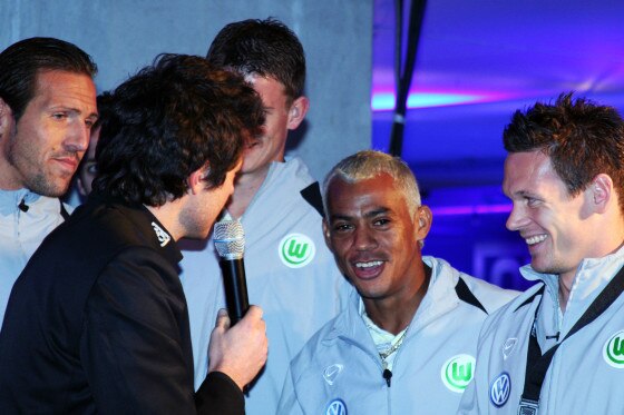 2:2 gegen den HSV? Langt doch! Der Vfl Wolfsburg war in Party-Stimmung.