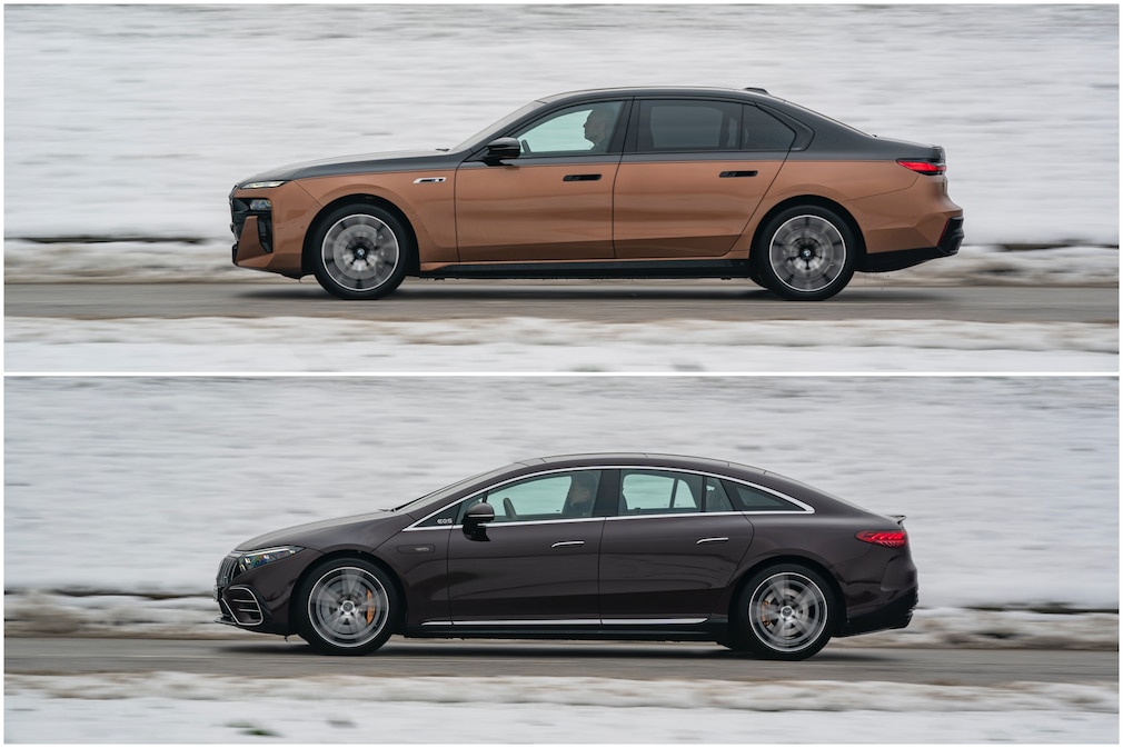 Merceds-AMG EQS 53 BMW i7 M70 xDrive