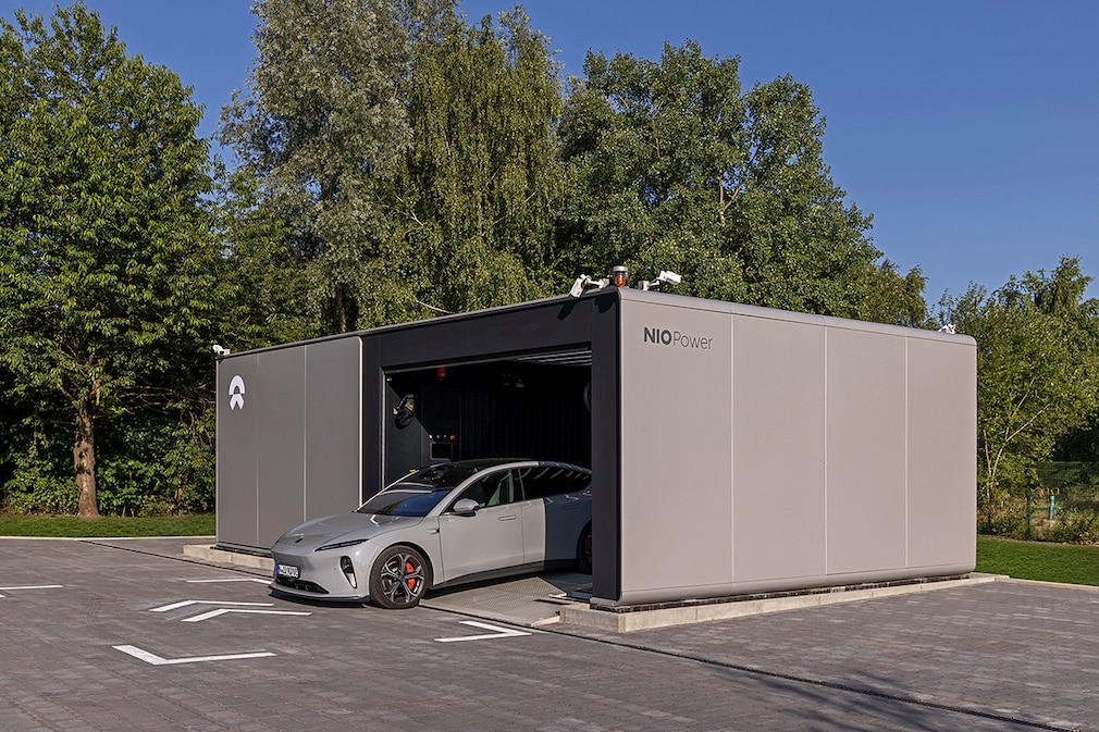 Nio - Eröffnung der siebten Power Swap Station in Deutschland