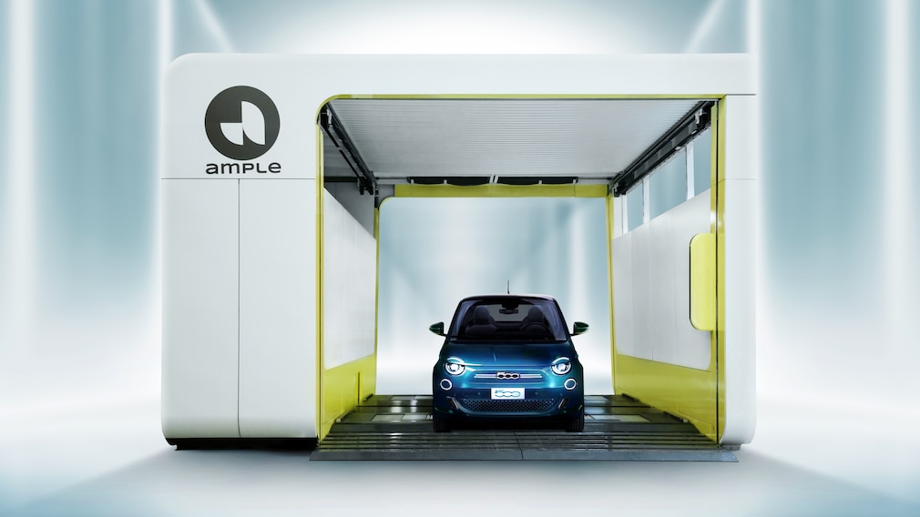 Akku-Wechselstation von Ample für Fiat Stellantis