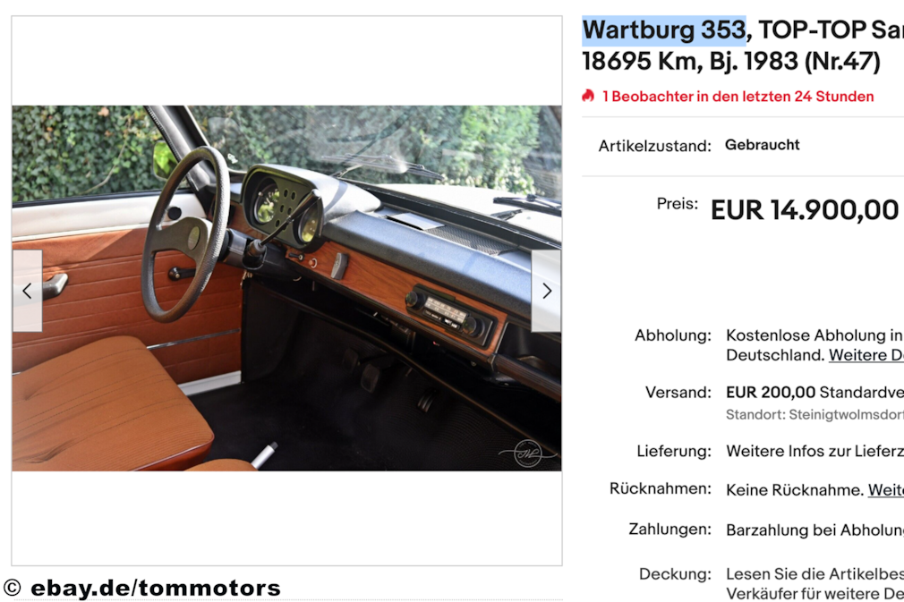eBay Wartburg 353