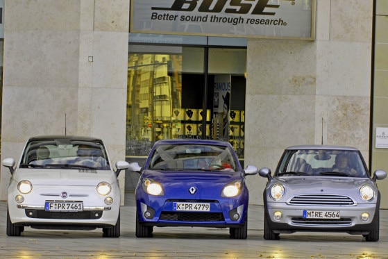 Würde es nur nach dem Kult-Faktor gehen, wäre dem Fiat die Spitzenposition sicher.