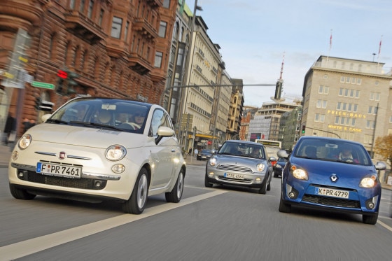 Test Fiat 500/Mini One/Renault Twingo