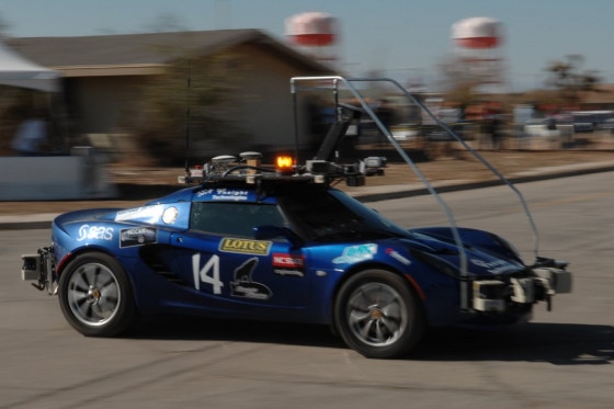 Rennen der Roboterautos