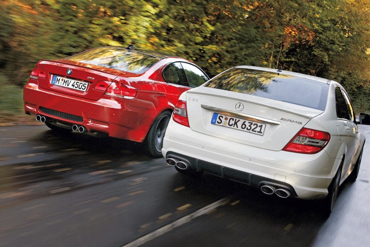 BMW M3 Coupé gegen Mercedes-Benz C 63 AMG