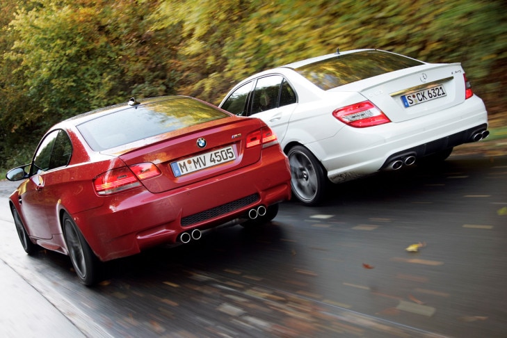BMW M3 Coupé gegen Mercedes-Benz C 63 AMG