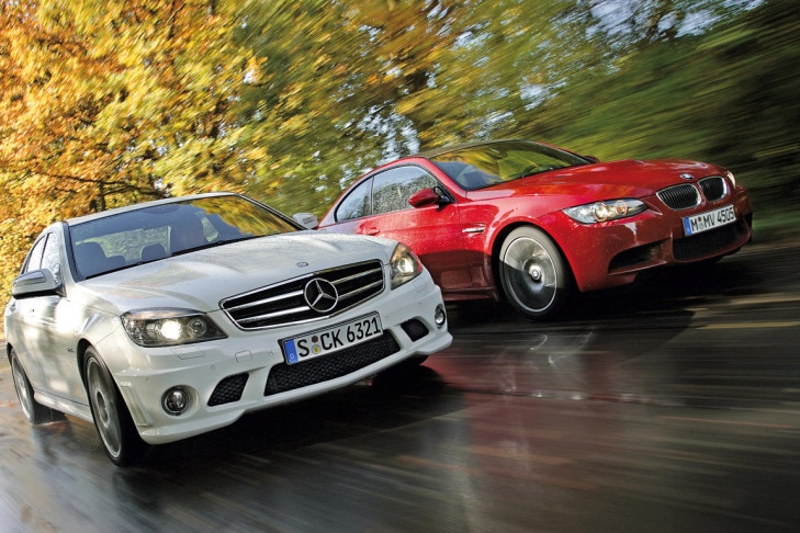 BMW M3 Coupé gegen Mercedes-Benz C 63 AMG