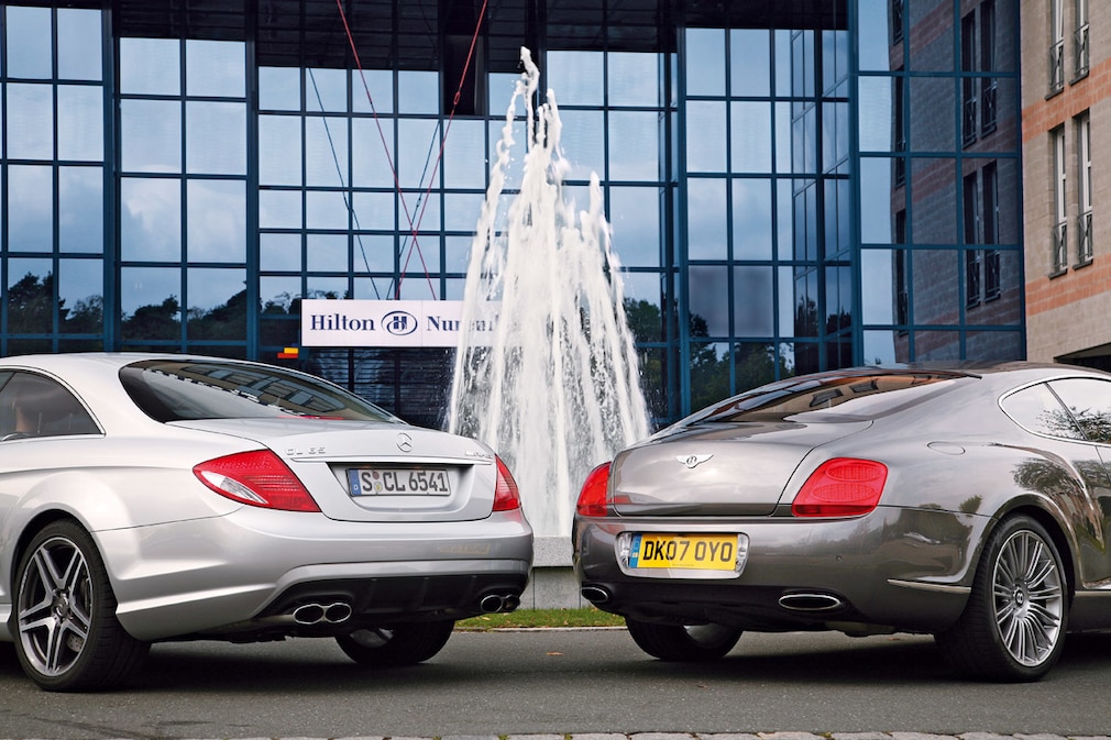 Bentley Continental GT Speed und Mercedes CL 65 AMG
