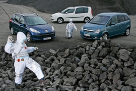 Peugeot 207 SW, Opel Meriva, Skoda Roomster