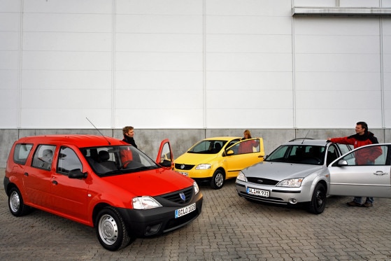 Dacia Logan MCV, VW Fox, Ford Mondeo